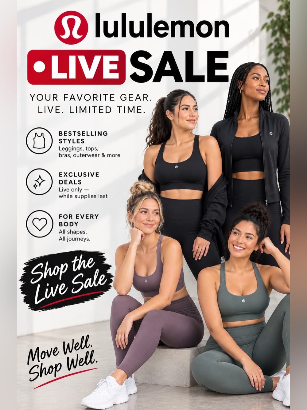 Lululemon live show scheduled for Sunday!